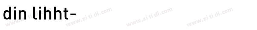 din lihht字体转换